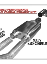 Solo Performance Mach-X-V8 Dual Catback Exhaust Kit (157" Wheel Base) Ford F-150 2011-2014                                     - 998157SL - Image 4