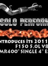 Solo Performance MR400 Single 4" Catback Exhaust Kit (145" Wheel Base) Ford F-150 2011-2014                                     - 998166SL - Image 4