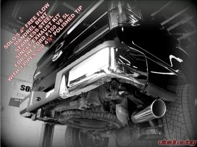 Solo Performance MR400 Single 4" Catback Exhaust Kit (145" Wheel Base) Ford F-150 2011-2014 - 998166SL