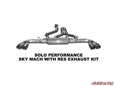 Solo Performance Mach w/ Resonator Dual Catback Exhaust System Saturn Sky NA 2006-2009 - 998507SL