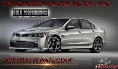 Solo Performance 3" Ultra High Flow Converters Pontiac G8 V8 2008-2009 - C24110 - C24111