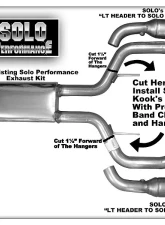 Solo Performance 2.5" Kook's to Solo High Flow Converter Pontiac G8 V8 2008-2009                                     - C24113 - C24114 - Image 2