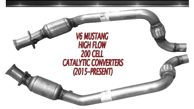 Solo Performance Ultra High Flow Converter Ford Mustang V6 2015-2022                                     - C42563 - C42564 - Image 3