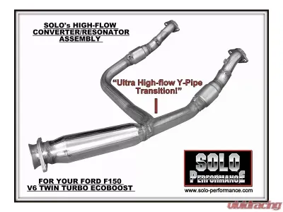 Solo Performance High Flow Converter Assembly Ford F-150 2011-2014 - C43168SL