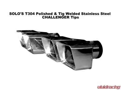 Solo Performance 3" Weld On Exhaust Tips (Pair) Dodge Challenger SRT 2008-2014 - T607-1R3.0 WO