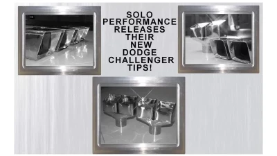 Solo Performance 2" Weld On Exhaust Tips (Pair) Dodge Challenger RT 2008-2014                                     - T607-1R2.5WO - Image 10