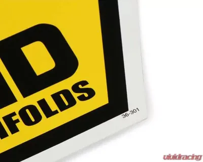 DECAL Weiand MANIFOLDS 36 SQIN - 36-301