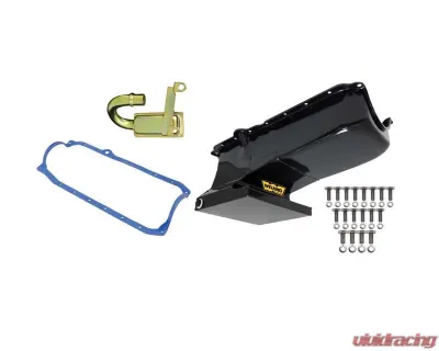 Weiand OIL PAN KIT 6QT BLACK 62/67 CHEVY II W/ - 5022WND