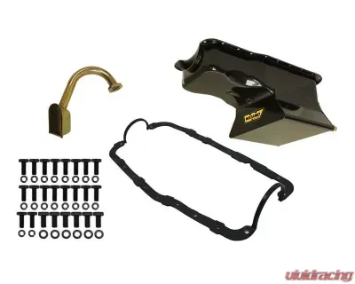 Weiand OIL PAN KIT 7QT BLACK FINISH 65/87 351W - 5036WND