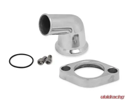Weiand ALUMINUM WATER OUTLET, 15 DEGREE, - 6250