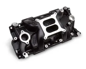 Weiand MANIFOLD-SBC SPEED WARRIOR - BLACK Chevrolet Lower
