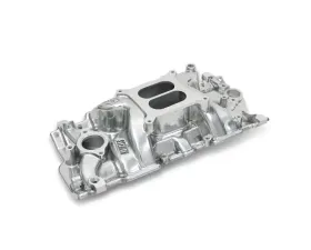 Weiand MANIFOLD - SBC SPEED WARRIOR - POLISHED Chevrolet Lower