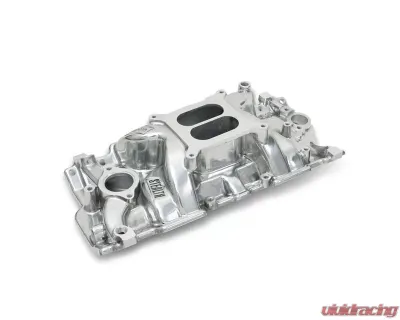 Weiand MANIFOLD - SBC SPEED WARRIOR - POLISHED Chevrolet Lower - 8150P