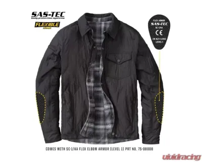 Scorpion EXO Morpheus Reversible Jacket - Black/Plaid Grey - 15001-10