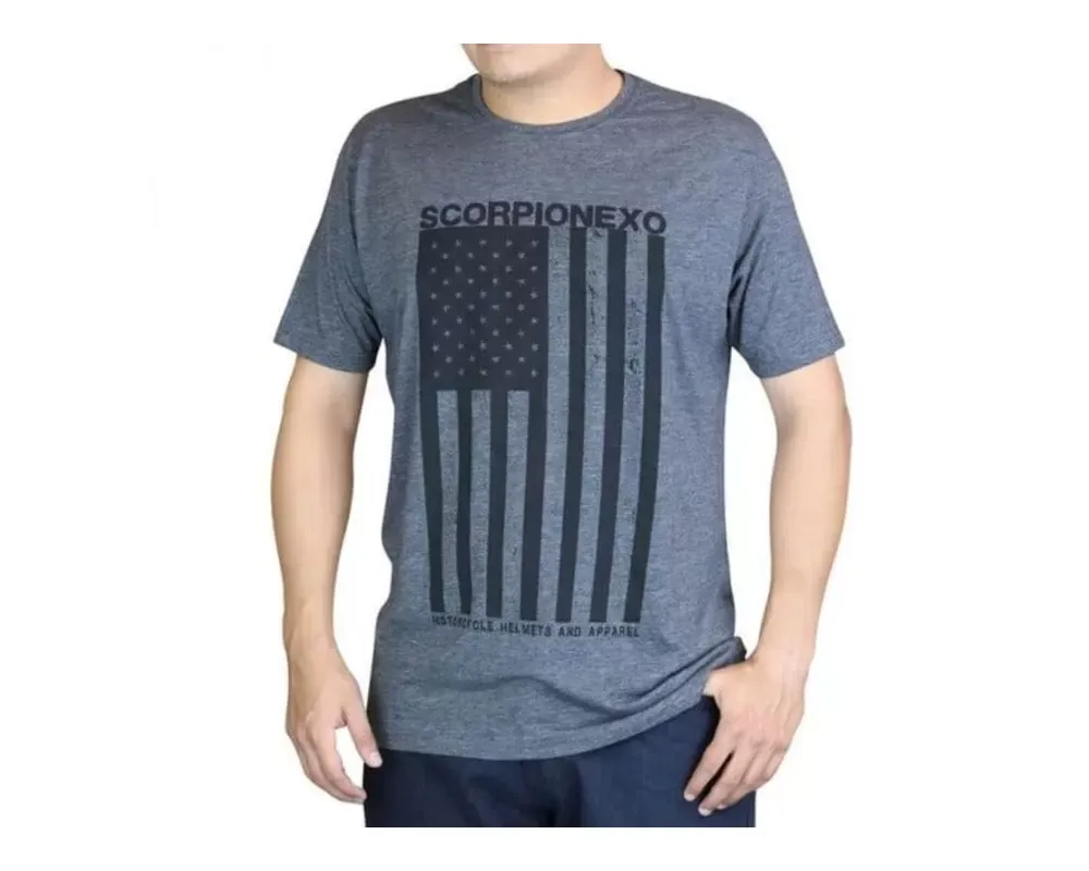 Scorpion EXO Black/Charcoal Americana Shirt - 61-750-07