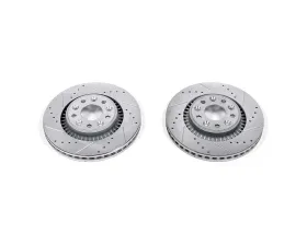Power Stop Evolution Drilled & Slotted Rotors - Pair Front Ford Five Hundred 2005-2007