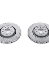 Power Stop Evolution Drilled & Slotted Rotors - Pair Front Ford Five Hundred 2005-2007                                     - AR8179XPR - Image 2