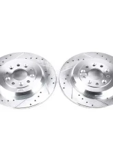 Power Stop Evolution Drilled & Slotted Rotors - Pair Rear Ford Edge 2011-2015                                     - AR8180XPR - Image 2