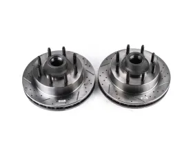Power Stop Evolution Drilled & Slotted Rotors - Pair Front Ford Excursion 2003-2005