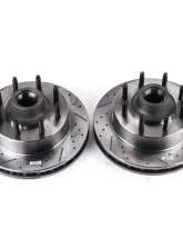 Power Stop Evolution Drilled & Slotted Rotors - Pair Front Ford Excursion 2003-2005                                     - AR8181XPR - Image 2