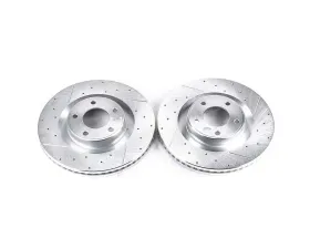 Power Stop Evolution Drilled & Slotted Rotors - Pair Front Ford Edge 2007-2015