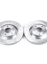 Power Stop Evolution Drilled & Slotted Rotors - Pair Front Ford Edge 2007-2015                                     - AR8190XPR - Image 2