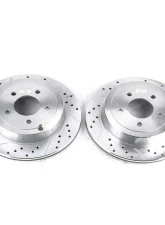 Power Stop Evolution Drilled & Slotted Rotors - Pair Rear Ford Edge 2007-2010                                     - AR8191XPR - Image 2
