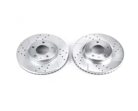 Power Stop Evolution Drilled & Slotted Rotors - Pair Front Ford Edge 2007-2008