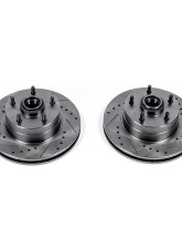 Power Stop Evolution Drilled & Slotted Rotors - Pair Front Buick Apollo 1973-1974                                     - AR8200XPR - Image 2