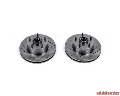 Power Stop Evolution Drilled & Slotted Rotors - Pair Front Buick Apollo 1973-1974 - AR8200XPR