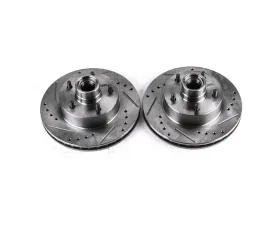 Power Stop Evolution Drilled & Slotted Rotors - Pair Front Buick Apollo 1975