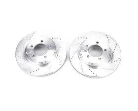 Power Stop Evolution Drilled & Slotted Rotors - Pair Front Ford Explorer 2006-2010
