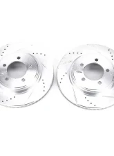 Power Stop Evolution Drilled & Slotted Rotors - Pair Front Ford Explorer 2006-2010                                     - AR82112XPR - Image 2
