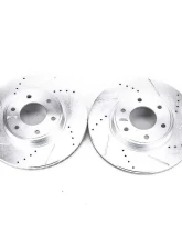 Power Stop Evolution Drilled & Slotted Rotors - Pair Front Chevrolet Trailblazer 2006-2009                                     - AR82120XPR - Image 2