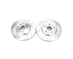 Power Stop Evolution Drilled & Slotted Rotors - Pair Front Buick Allure 2010