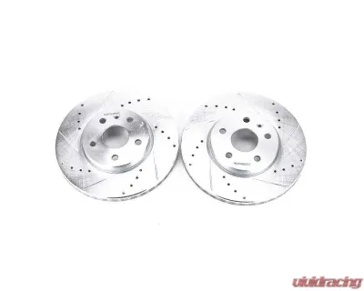 Power Stop Evolution Drilled & Slotted Rotors - Pair Front Buick Allure 2010 - AR82126XPR