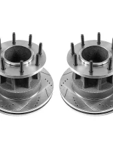 Power Stop Evolution Drilled & Slotted Rotors - Pair Front Ford F-350 Super Duty 2008-2012                                     - AR82128XPR - Image 2