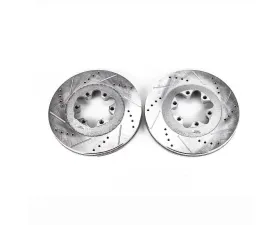 Power Stop Evolution Drilled & Slotted Rotors - Pair Front Chevrolet Colorado 2009-2012