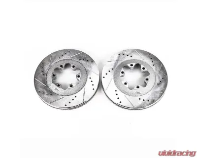 Power Stop Evolution Drilled & Slotted Rotors - Pair Front Chevrolet Colorado 2009-2012 - AR82131XPR