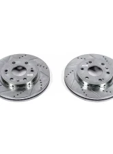 Power Stop Evolution Drilled & Slotted Rotors - Pair Front Chevrolet Tahoe 2008-2019                                     - AR82132XPR - Image 2