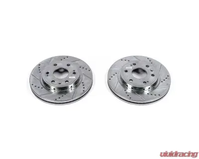Power Stop Evolution Drilled & Slotted Rotors - Pair Front Chevrolet Tahoe 2008-2019 - AR82132XPR
