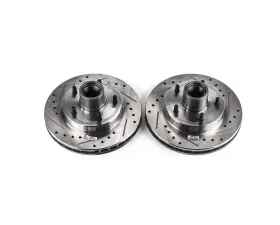 Power Stop Evolution Drilled & Slotted Rotors - Pair Front Buick Century 1979-1981