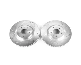 Power Stop Evolution Drilled & Slotted Rotors - Pair Front Buick Century 1983-1996