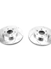 Power Stop Evolution Drilled & Slotted Rotors - Pair Front Chevrolet Colorado 2015-2019                                     - AR82188XPR - Image 2