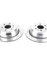 Power Stop Evolution Drilled & Slotted Rotors - Pair Rear Chevrolet Colorado 2015-2019                                     - AR82189XPR - Image 2