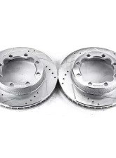 Power Stop Evolution Drilled & Slotted Rotors - Pair Front Chevrolet K1500 Suburban 1994-1999                                     - AR8242XPR - Image 2