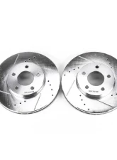 Power Stop Evolution Drilled & Slotted Rotors - Pair Front Buick Rendezvous 2002-2006                                     - AR8269XPR - Image 2