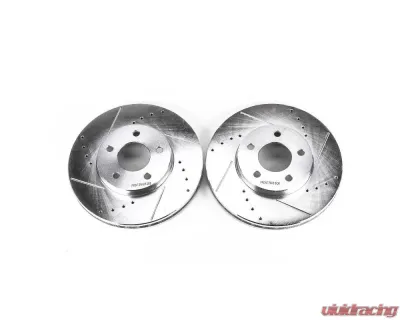Power Stop Evolution Drilled & Slotted Rotors - Pair Front Buick Rendezvous 2002-2006 - AR8269XPR