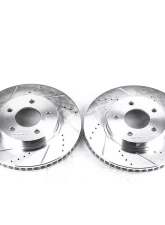 Power Stop Evolution Drilled & Slotted Rotors - Pair Front Chevrolet Equinox 2005-2006                                     - AR8271XPR - Image 2