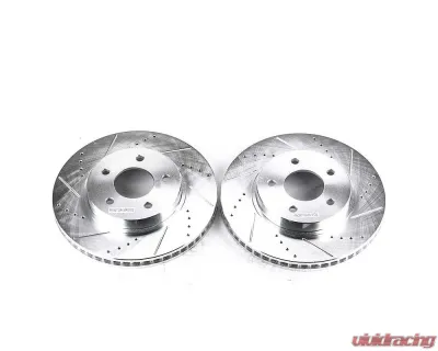 Power Stop Evolution Drilled & Slotted Rotors - Pair Front Chevrolet Equinox 2005-2006 - AR8271XPR